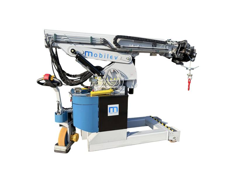 Compact 18 ° electric mini-crane with winch: 35MT 3x1 FCTC (3500 KG MAX)